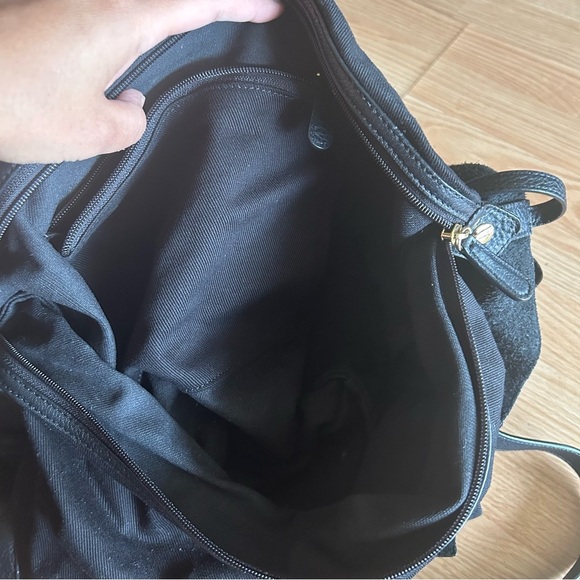 Michael Kors Pebbled Leather Ashbury Suede Tasseled Large Bag - Picture 8 of 15